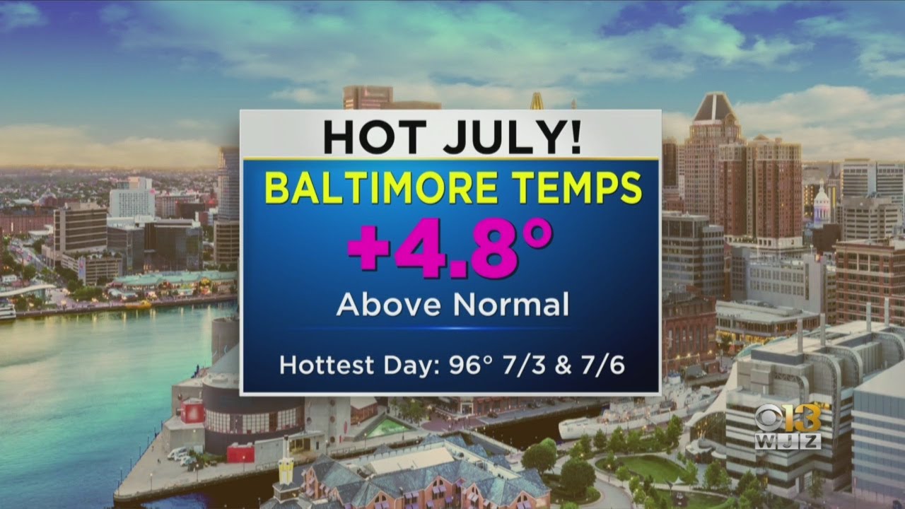 Maryland Weather July Temps Are Above Normal YouTube