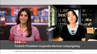 Erdogan Suspends Election Campaigning