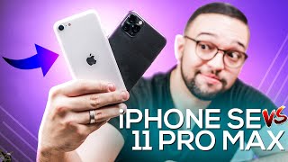 Matheus Kise Vídeos iPHONE SE vs iPHONE 11 PRO MAX | esse COMPARATIVO pode te SURPREENDER!