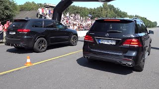 Modified Cars Drag Racing  Trackhawk vs 992 Turbo S vs M5 CS vs Audi RSQ8 vs M3 Competition vs SF90