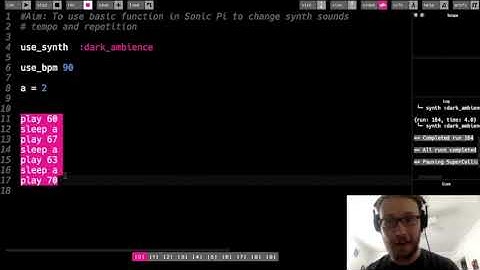 Sonic Pi Tutorial - More Basic Functions