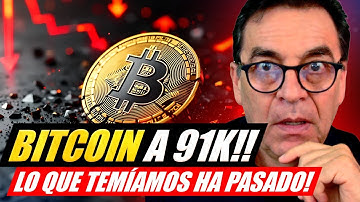 ¡Bitcoin a 91K! ¡Lo que temíamos ha pasado!