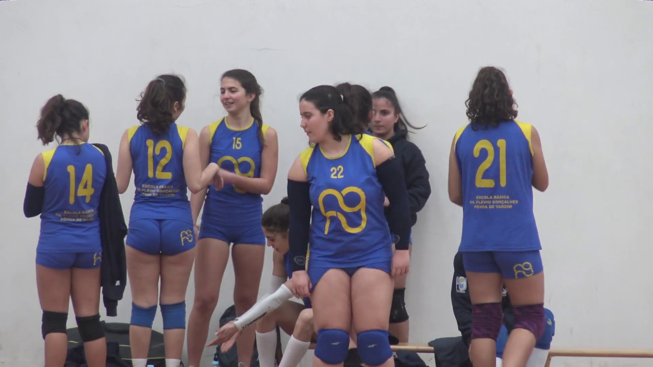 Voleibol Escolar: EB Leça Palmeira - EB Póvoa Varzim Iniciadas MAR2019