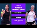 Daria Kasatkina vs. Ons Jabeur | 2021 Birmingham Final | WTA Match Highlights