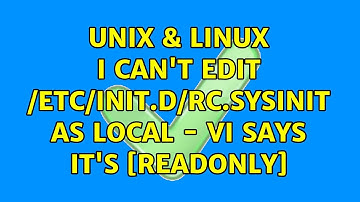 Unix & Linux: I can