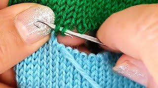 Easiest Sweater Repair Method at Home (Plain Stitch  Butt Method)Tutorial for Beginners
