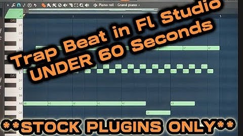 FL Studio Trap Beat Under 60 Seconds How To Tutorial ( STOCK PLUGINS ONLY ) for free Dark