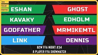WC3 - B2W FFA Night #34 - 8 Player FFA Showmatch