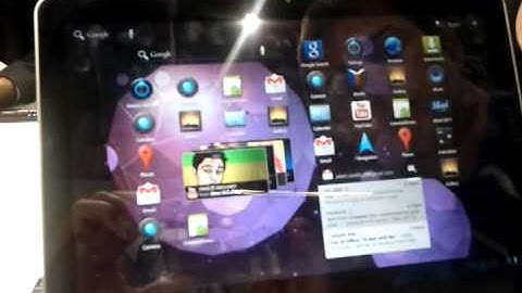 Samsung Galaxy Tab 10.1 demo at MWC 2011