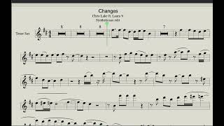 Chris Lake ft. Laura V – Changes (Sheet Music for Saxophone Tenor)