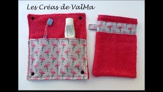 Étui - pochette range disque dur avec le câble - Tuto couture ValMa Créas 