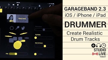 Create Realistic Drum Tracks with Drummer - GarageBand iOS (iPhone/iPad)