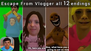 Escape From Vlogger all 12 endings screenshot 1