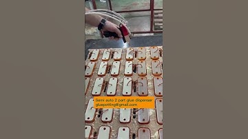 Auto glue dispense with AB glue