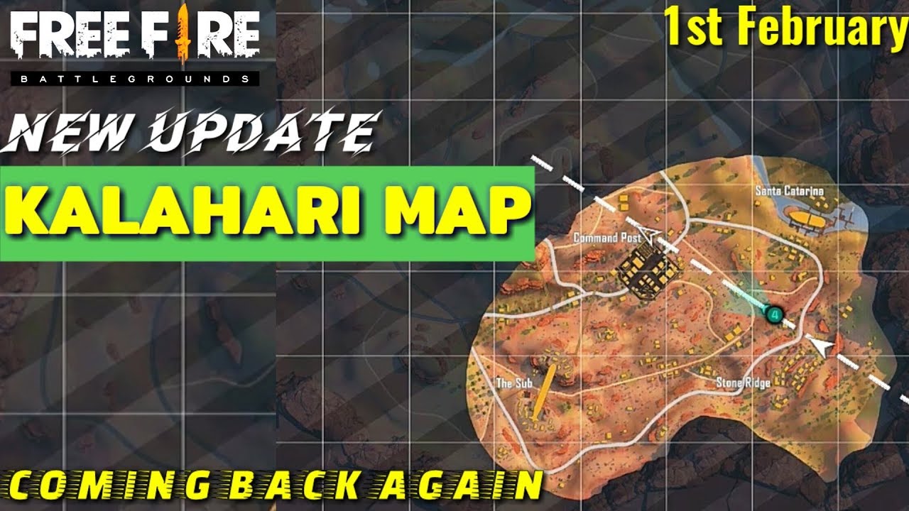 Free Fire Kalahari Map New Update - YouTube