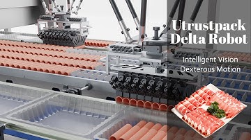 Sausage Meat Rolls Egg roll Sorting Packaging Line New Pick And Place Delta Robot
