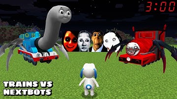 SPIDER-THOMAS VS NEXTBOTS VS CHOO CHOO CHARLES in Minecraft - Gameplay - Coffin Meme