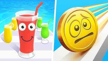 Coin Rush vs Juice Run - Android, iOS All Levels DrollGameplay LKS73M1🔥🔥🔥🔥
