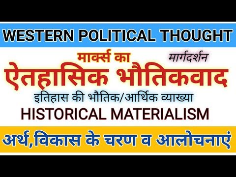 Historical Materialism। ऐतिहासिक भौतिकवाद। इतिहास की आर्थिक व्याख्या। Marx&rsquo;s Historical Materialism