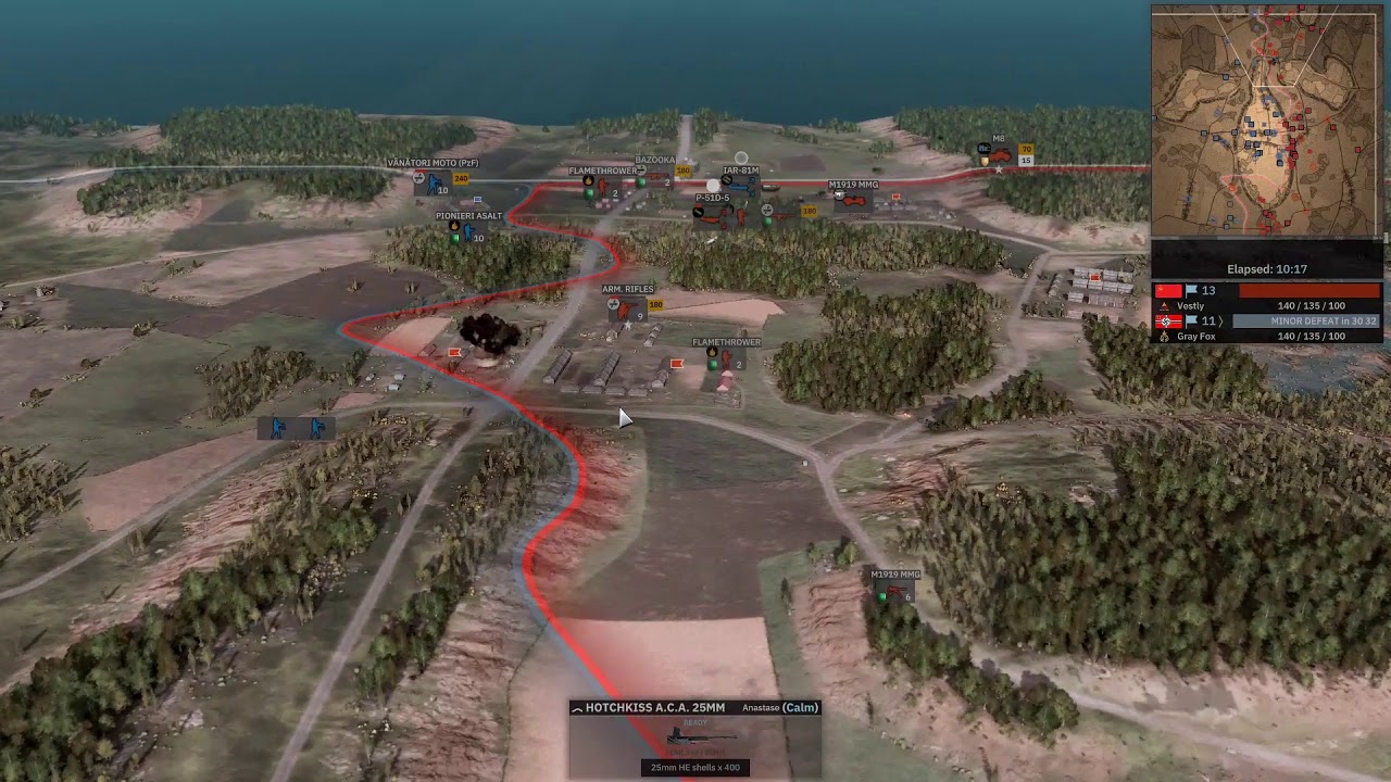 SD 2 - Vestly (3rd Armored Vanguard) vs Gray Fox (1st Blindata Vanguard) Orsha East