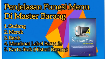 I Pos 4 | Menu master data di program kasir