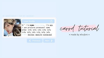 cute & interactive carrd tutorial — © wonyologist