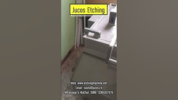 Chemical etching machine video from our customer.#shorts