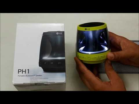 LED Mood Lighting on the LG PH1 Bluetooth Portable Speakers | Best Bluetooth Speakers