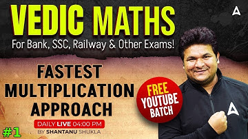 Vedic Maths Tricks for Fast Calculation | Fastest Multiplication by Shantanu Shukla | Day 1