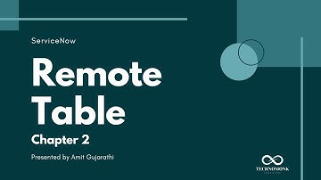 ServiceNow Get started with Remote Table | ServiceNow Remote Table Chapter 2 | ServiceNow Demo