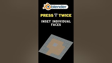 Bender Shorts | How to inset individual faces