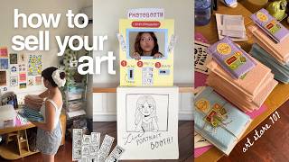 How I made my ART into a BUSINESS 💝 commissions, marketing, logistics, website & art markets!