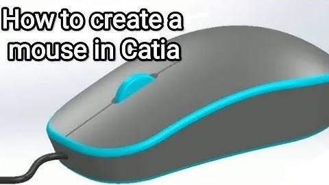 How To Draw a Mouse design  in CATIA V5 using surface design || CATIA V5 || Surface design||
