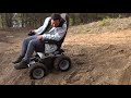 Best offroad 4x4 Wheelchair. Gyroscope seat. Automatic seat leveling.