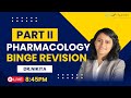 Pharmacology binge revision  part  ii  medsynapse app by dr nikita