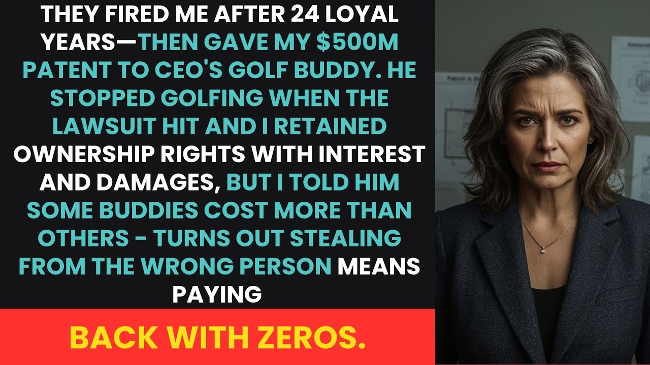 They Fired Me After 24 Loyal Years—Then Gave My $500M Patent to CEO's Golf Buddy