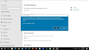 How to Disable Windows Developer Mode in Windows 10
