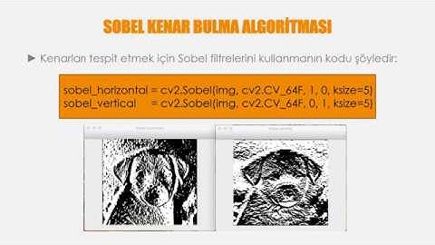 Sobel ve Prewitt Filtreleri (OpenCV)