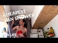 How to SHOWER in a VAN | DIY Van Shower for £60