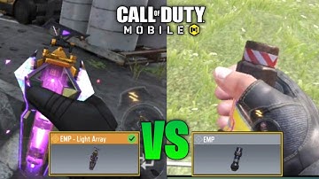 LEGENDARY EMP LIGHT ARRAY BLAST EFFECT VS BASIC EMP COMPARISON SEASON 3 COD MOBILE S3 CODM