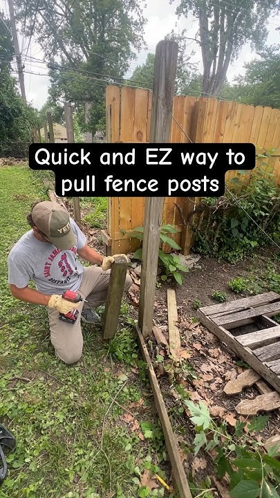How To Remove Fence Post In Less Than 5 Minutes diy fencepost fence how-to-remove-fence-posts-that-are-anchored-in-concrete-youtube