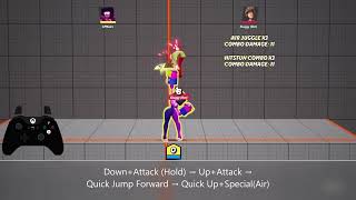 Garnet - Charged Shocking Slam & Flying Crossarm [MultiVersus Combo]