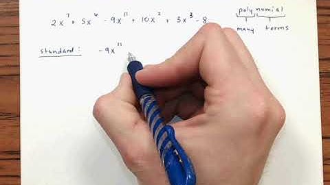 Writing Polynomial in Standard Form Example