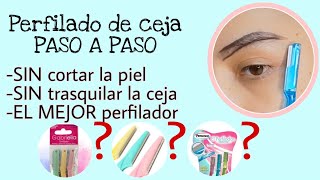 Perfilado de ceja paso a paso con navaja/perfilador - CEJAS PERFECTAS SIN CORTADURAS NI TRASQUILAR