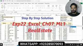 Exp22 Excel Chapter 7 ML1 Real Estate | Mid Level 1 Excel Simulation | MyLabIT Excel