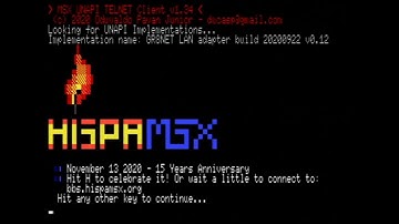 Ducasp MSX TELNET HispaMSX BBS 15th anniversary