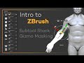 Intro to ZBrush 028 - What is the Subtool Stack, and how to mask with the Gizmo!!