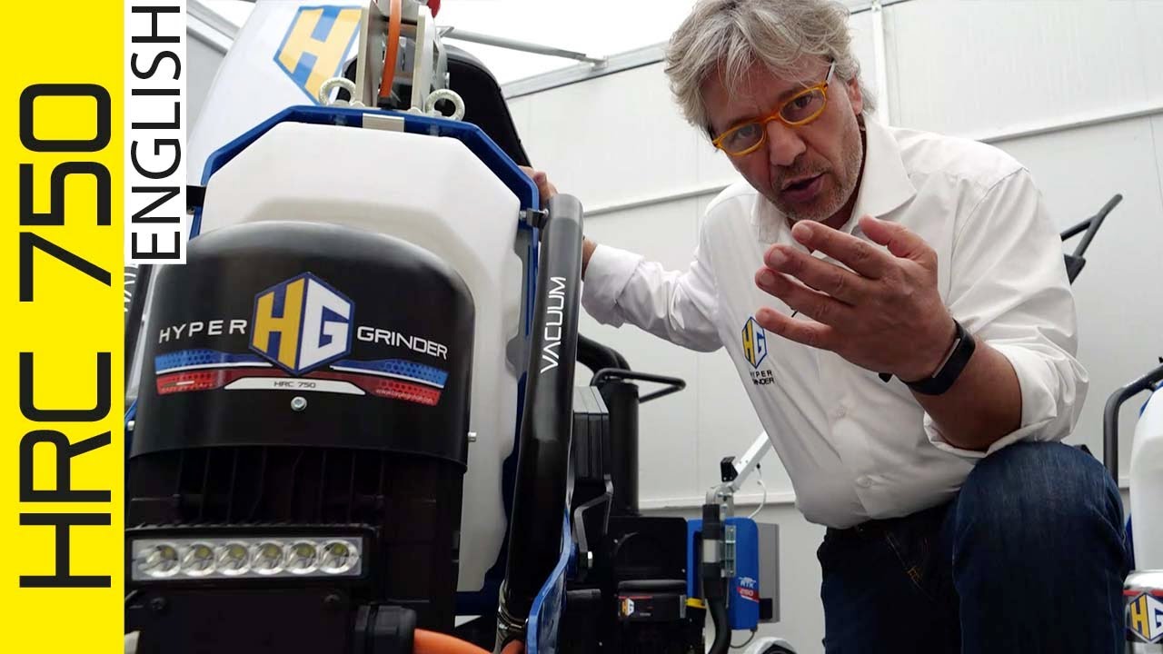 Floor grinder and floor polisher. HRC 750  grinder machine for concrete, marble and stone floors.