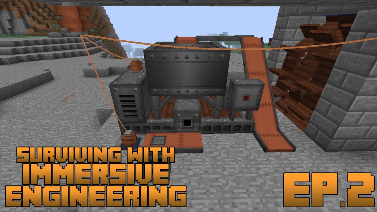 Surviving With Immersive Engineering Ep.2 Simple Crusher Setup