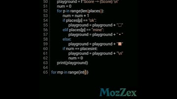 انشاء لعبة الألغام بأستخدام بايثون #coding #programming #python #code